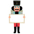 A Nutcracker Table Accent artwork holding a sign vector | price 1 credit usd $1.