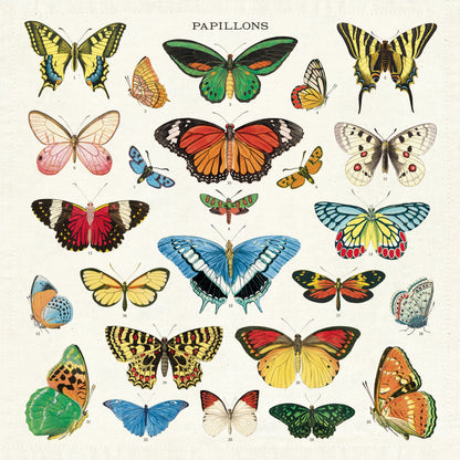 Butterflies Cloth Napkin, Set of Four