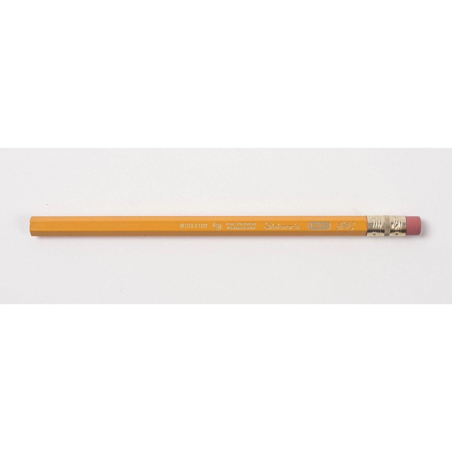 A Jumbo Hex Pencil, a writing instrument by Hester &amp; Cook, on a white background.