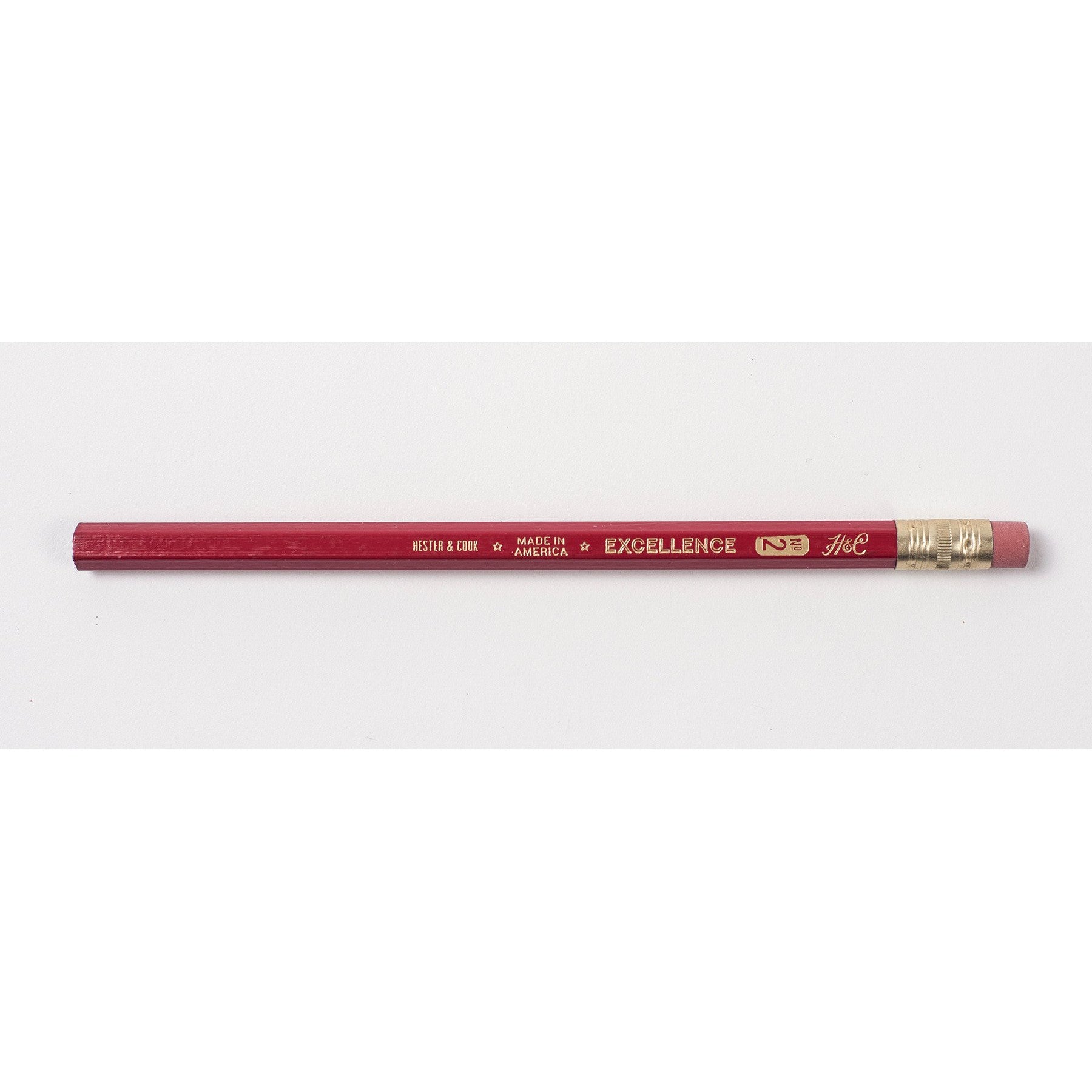 A Jumbo Hex Pencil by Hester &amp; Cook on a white background.