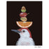A red-winged woodpecker with oranges on his head printed on a Hester & Cook Snack Time Art Print.