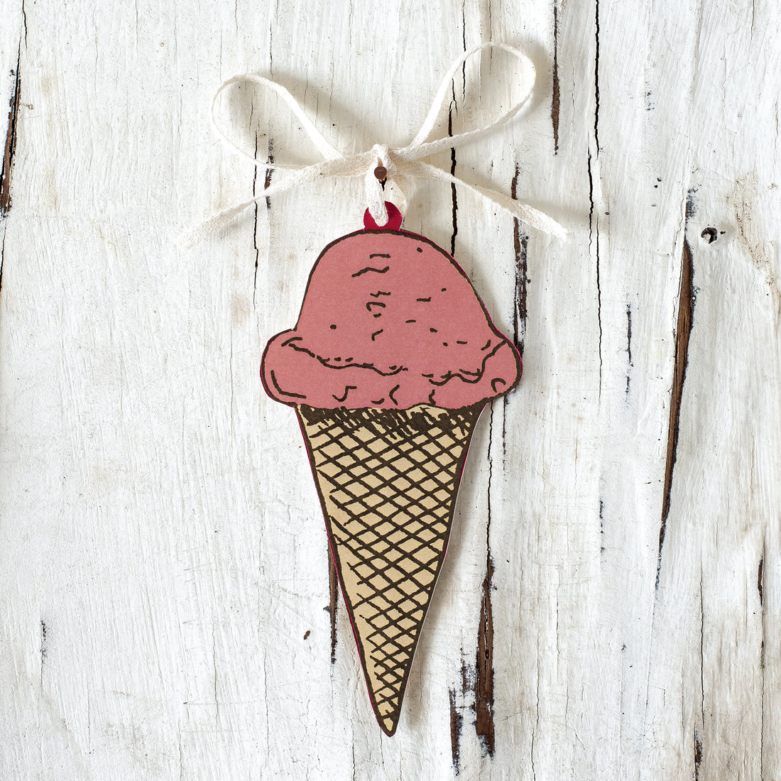 Ice Cream Cone Gift Tag