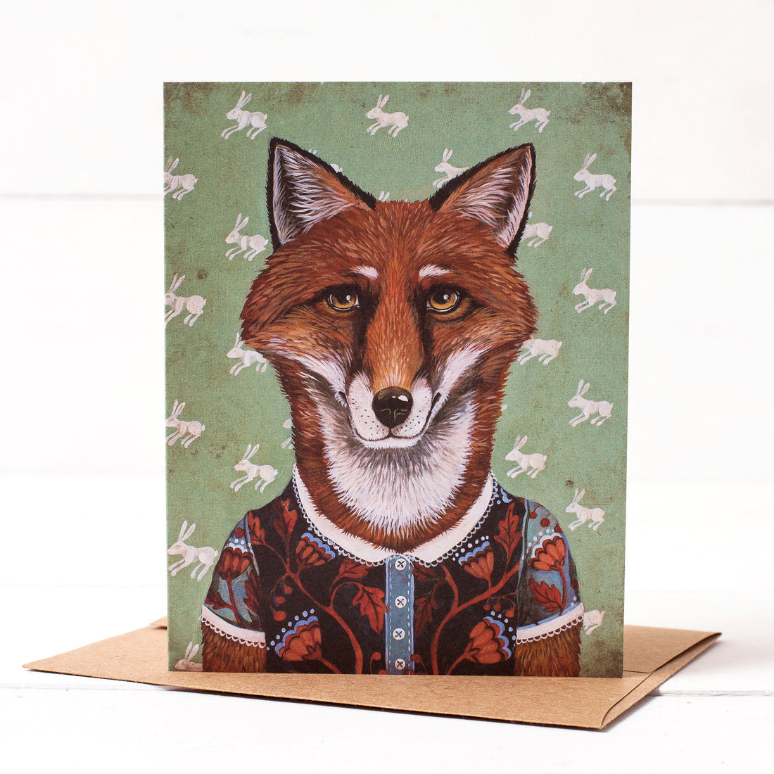 Miss Rosa Red Le Fox Card