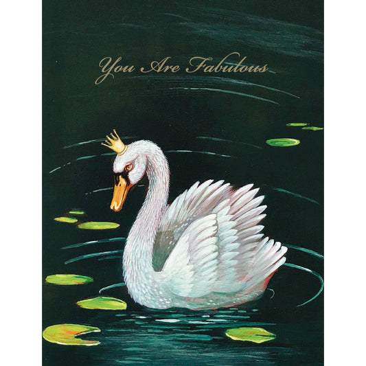 Fabulous Swan Card