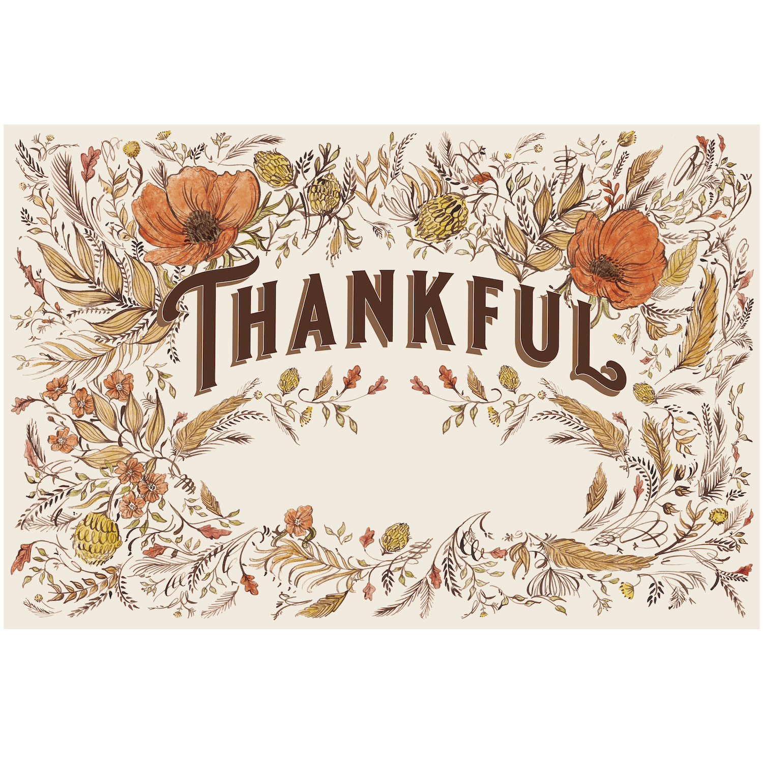 Thankful Personalized Placemat