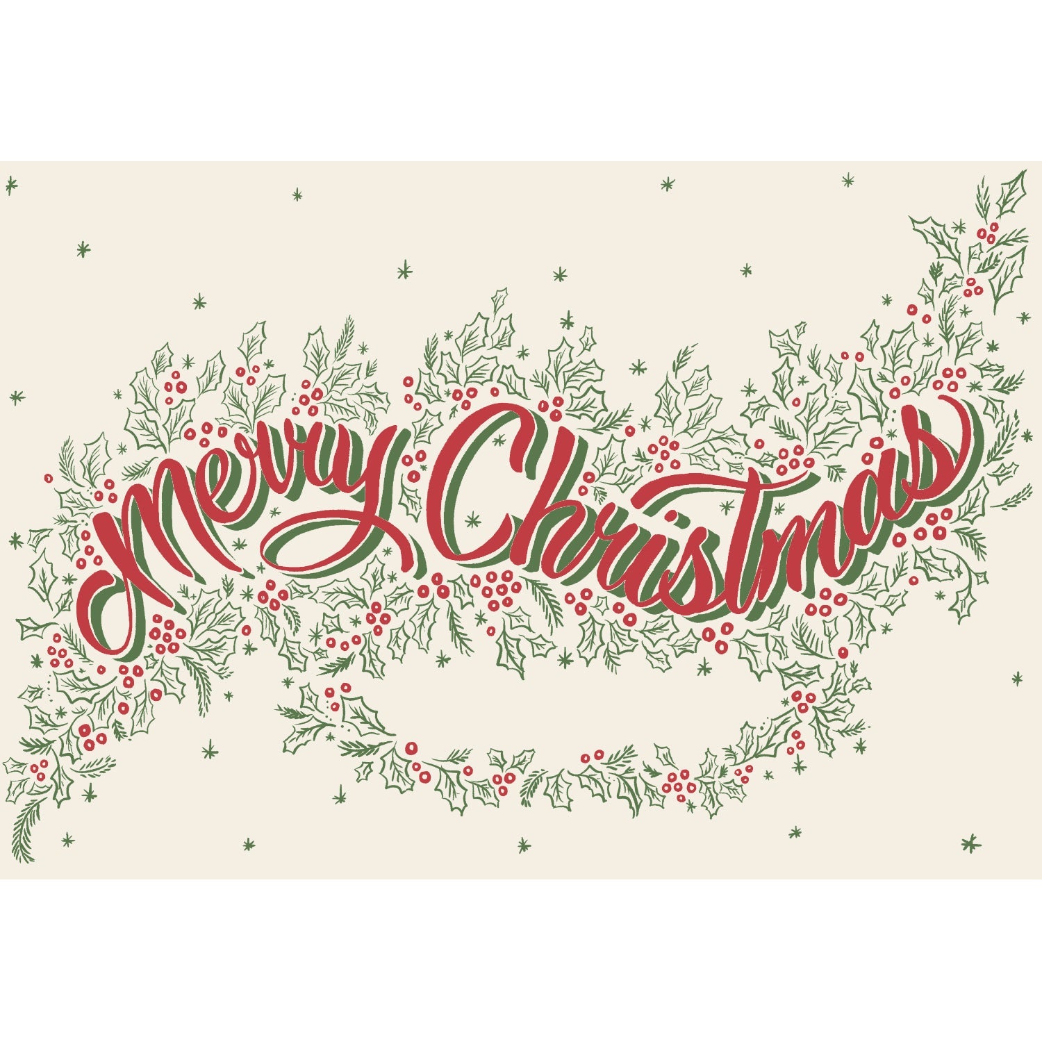 Merry Christmas Personalized Runner