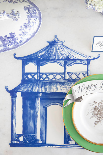 Elegant Die-cut Pagoda Placemats by Hester &amp; Cook to enhance your tablescape with an elegant touch.