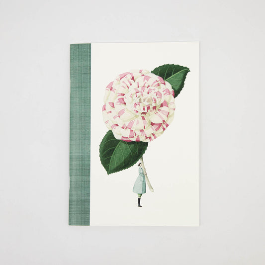 In Bloom A5  Wire Stitched Notebook Camellia/Dahlia