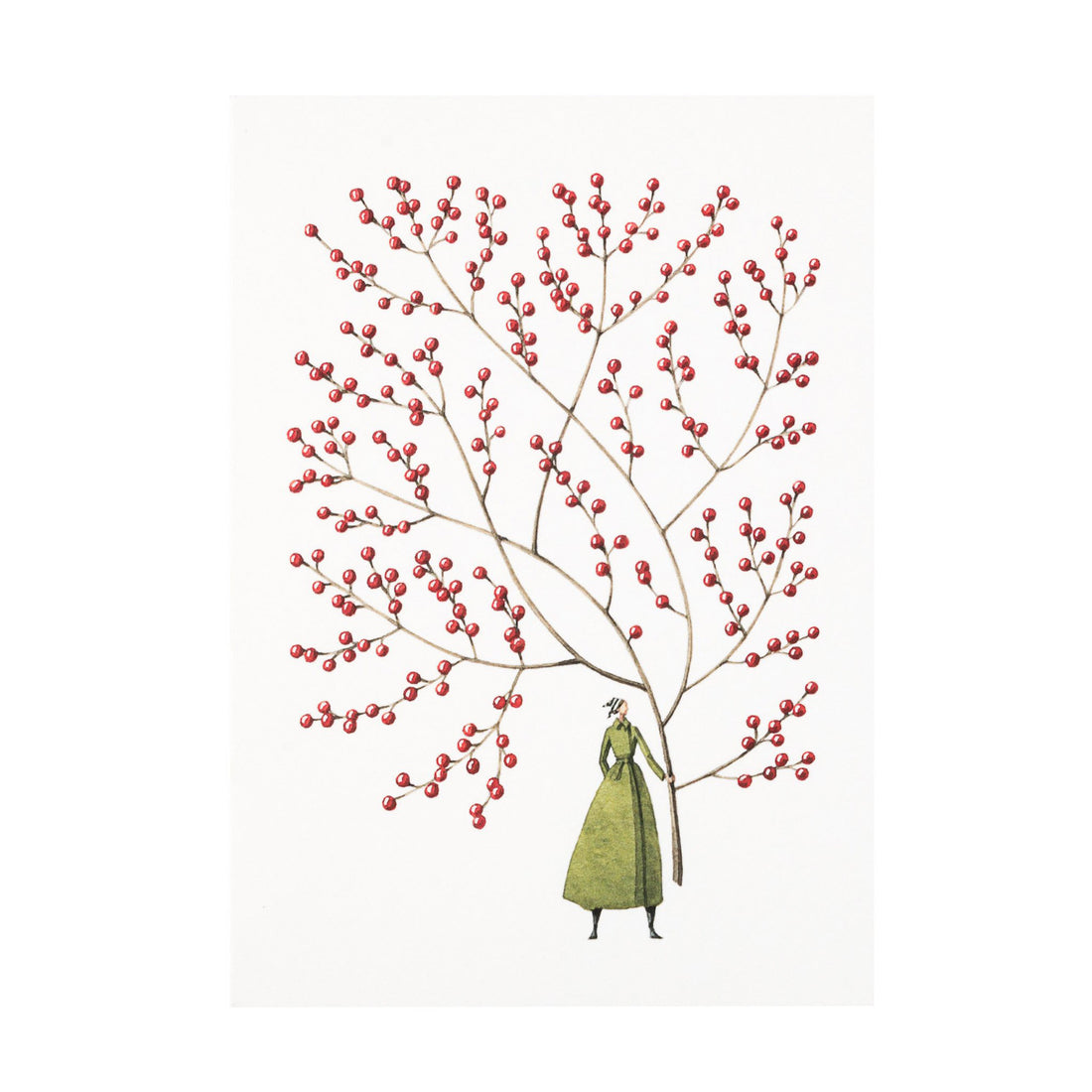 Red Berries Card, Set of 10