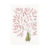 Illustration of a figure with a large, branching red berry tree growing from its head, featuring on a Hester & Cook Red Berries Card, Set of 10 in A6 size.