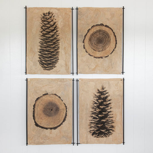 Frameless Wood & Steel Hanger for Amate Sierra Art Prints