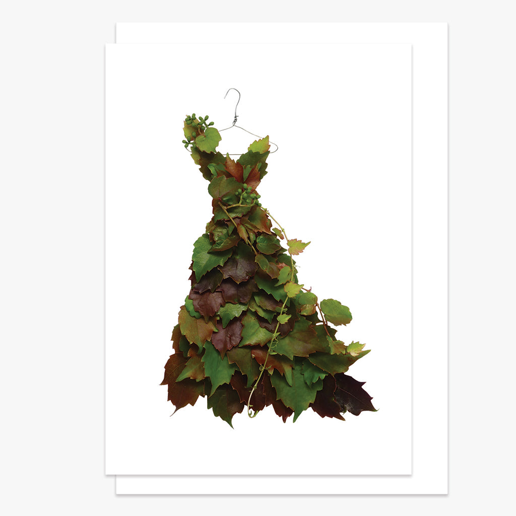 Grapevine Dress Botanical Greeting Card
