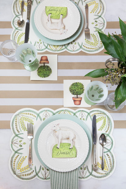 Die-cut Scalloped Seedling Placemat