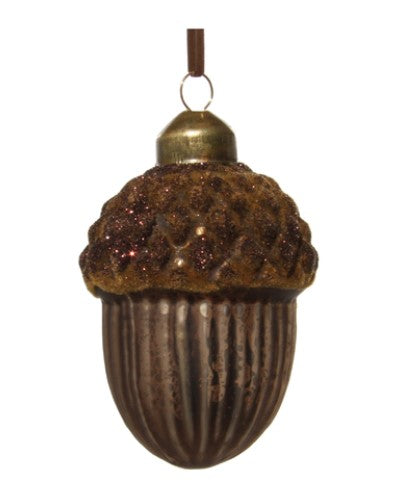 Glass Acorn Ornament