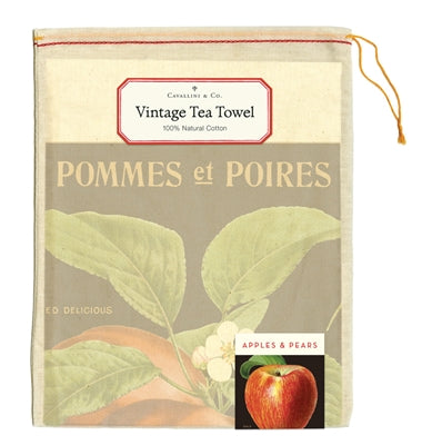 Apples &amp; Pears Tea Towel