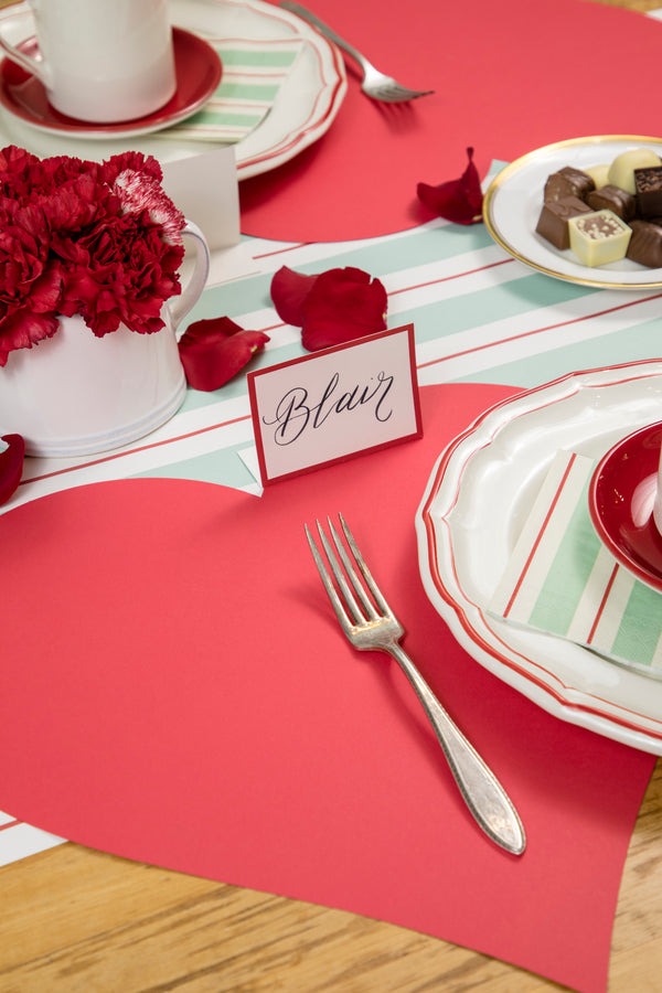 DieCut Red Heart Placemat Hester & Cook