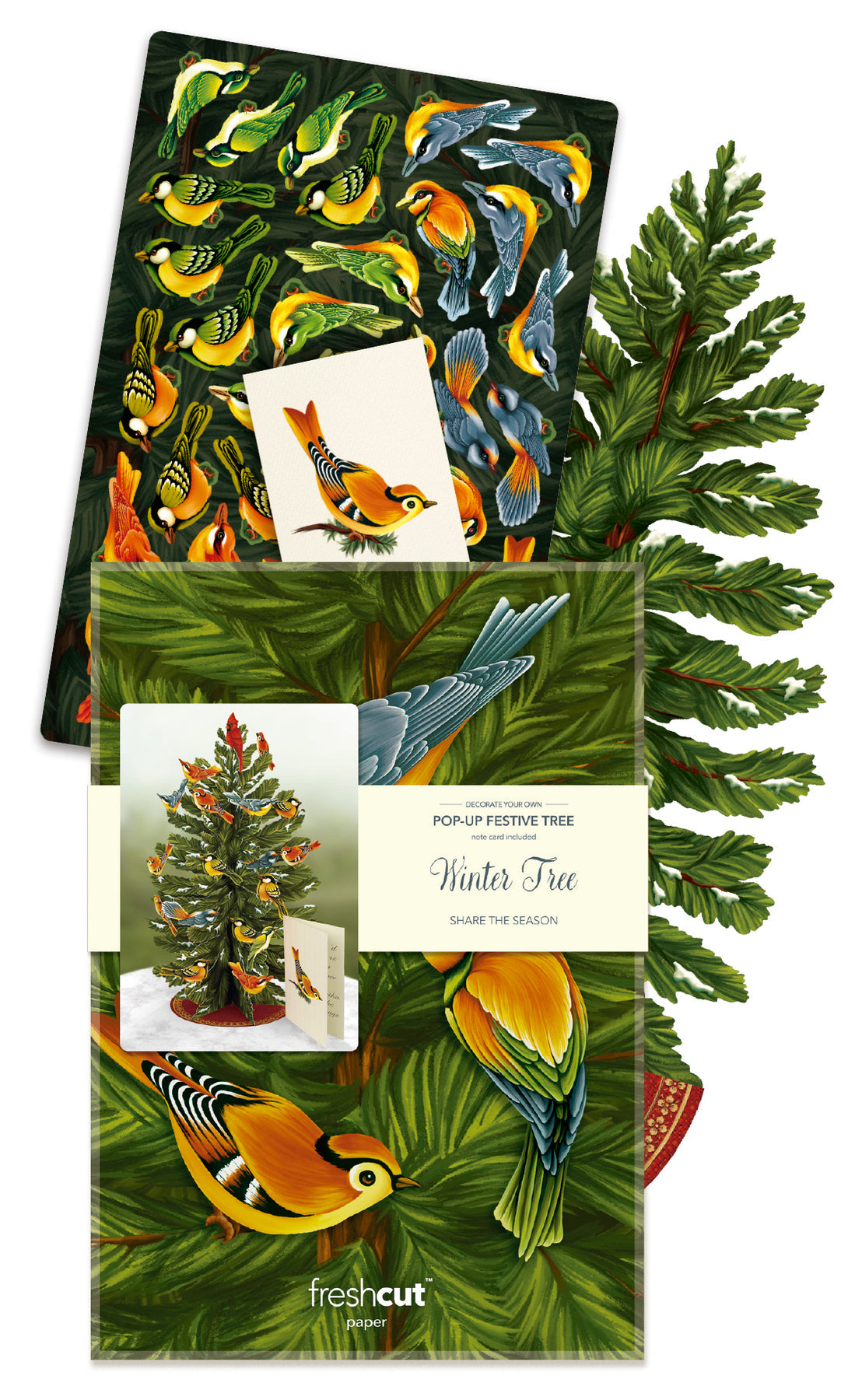 Winter Tree Pop Up Card