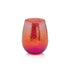 A pink and orange Luster Stemless Glassware perfect for home by Zodax.