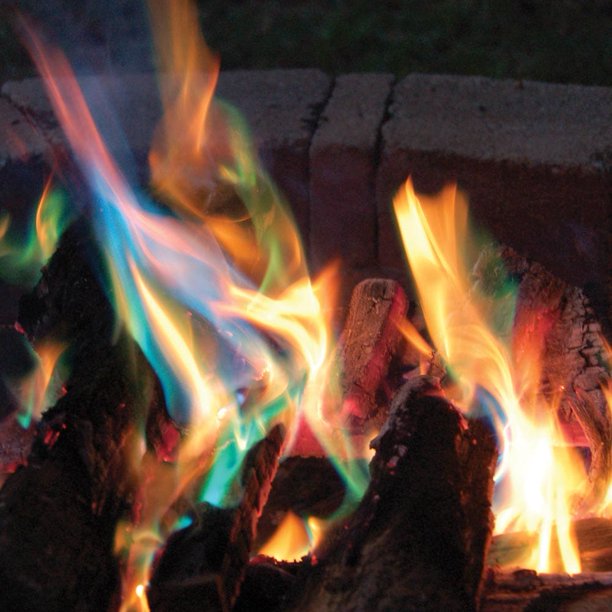 Magic Yule Logs-Rainbow Flames