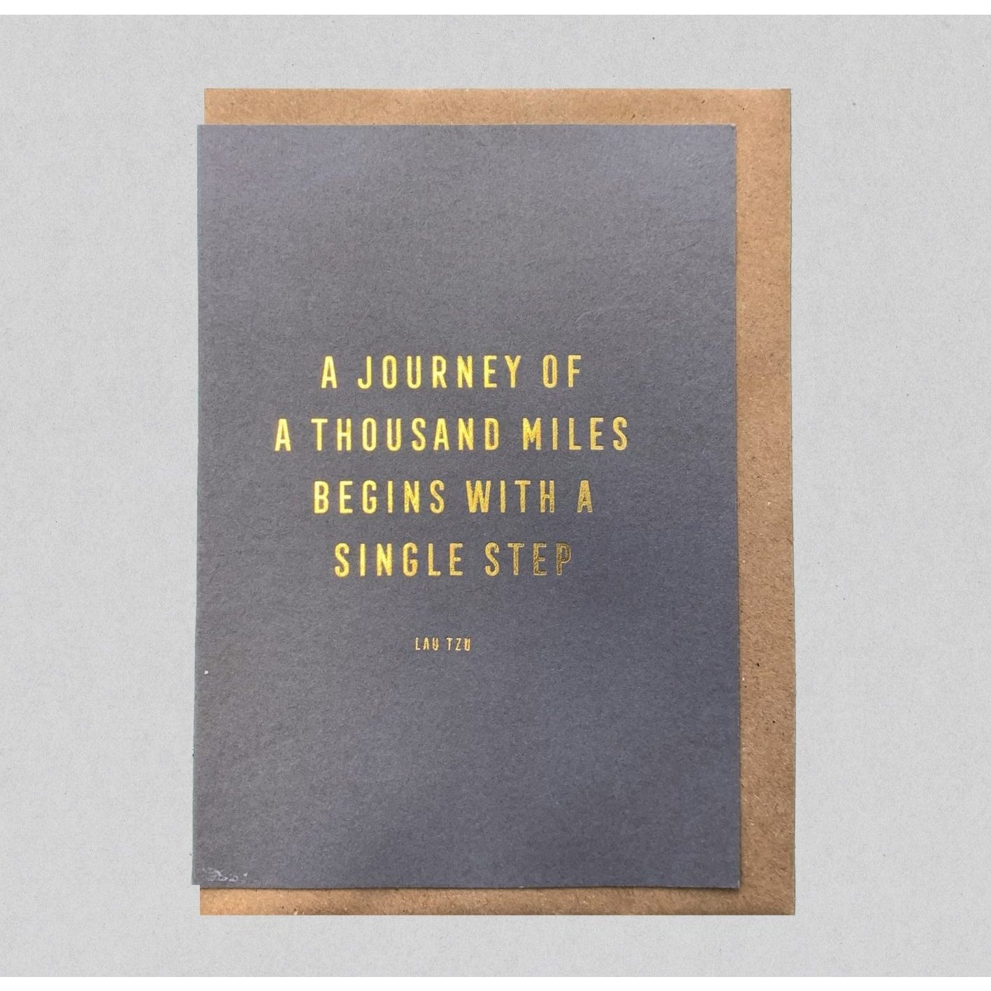 Journey of a Thousand Miles Greeting Card