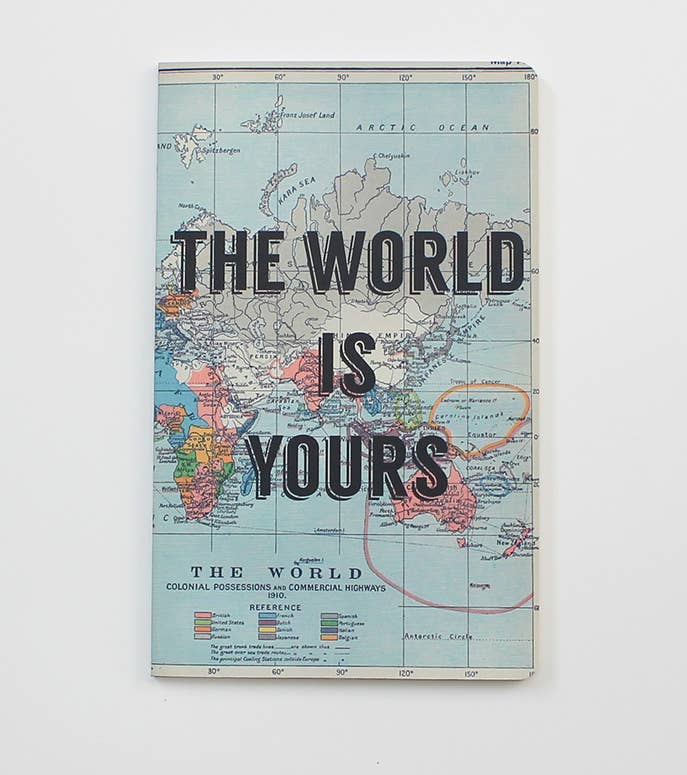 The World is Yours Wanderlust Notebook
