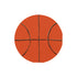 An orange basketball napkin on a white background, perfect for a basketball party. (Meri Meri)