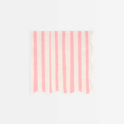 Pink Stripe Napkins
