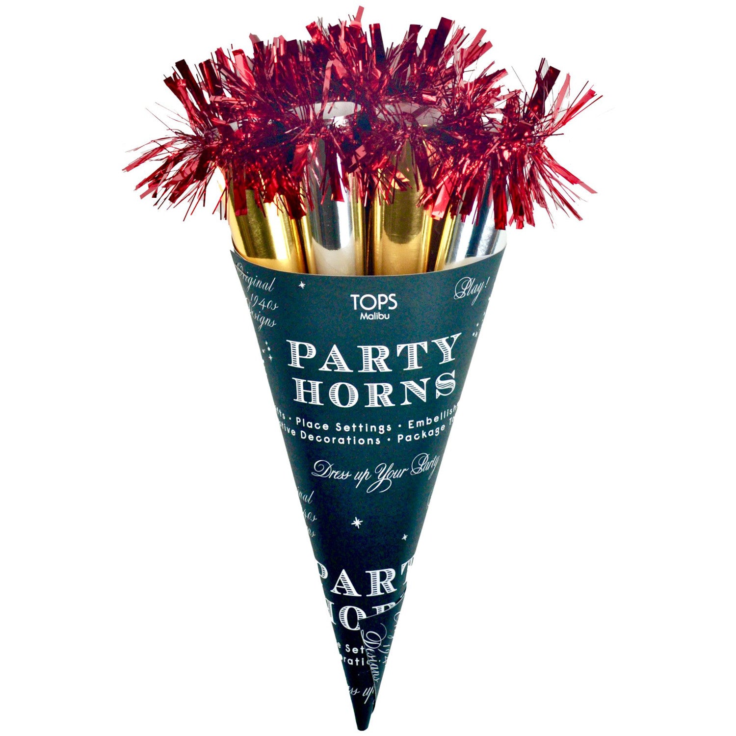 Party Horn Bouquet with 6 Horns Inside - TOPS Malibu
