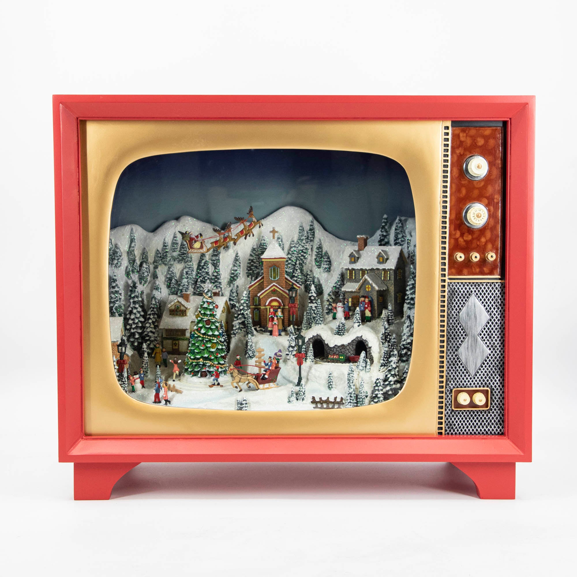 Retro Oversized TV Scene with Adaptor