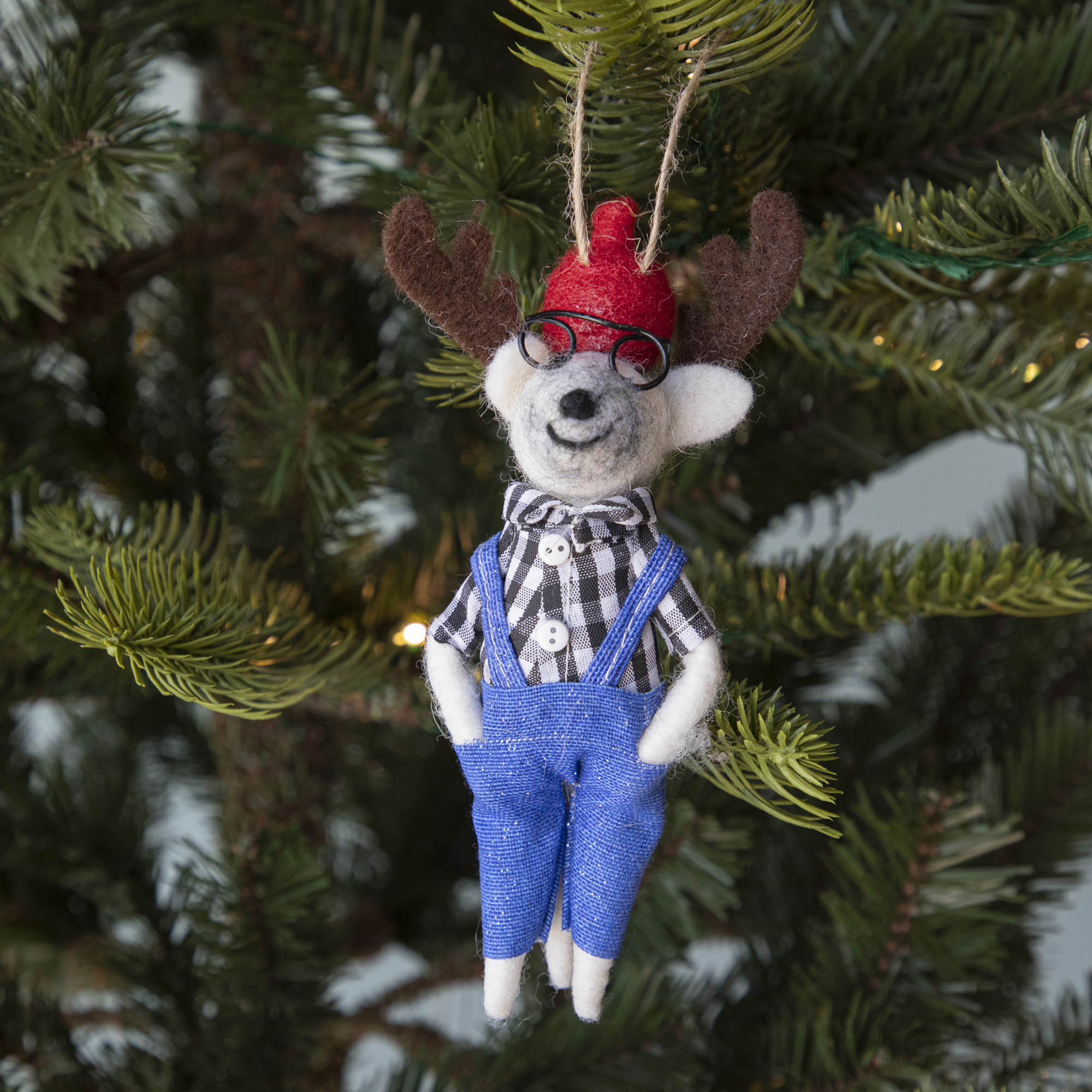 Woodland Hipsters Felt Ornaments