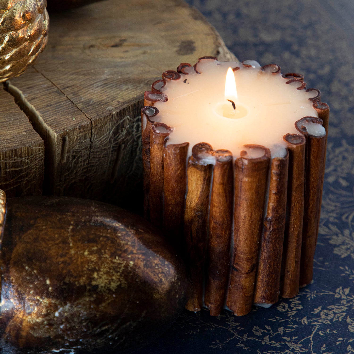 Cinnamon Stick Scented Pillar Candles