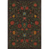 Ornate floral pattern with symmetrical design on a Williamsburg Floral Susannah Vinyl Rug by Spicher and Company.