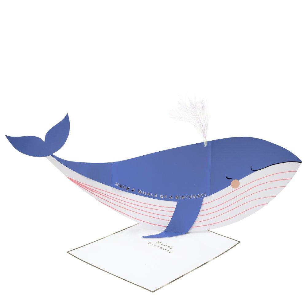 Whale Stand Up Card