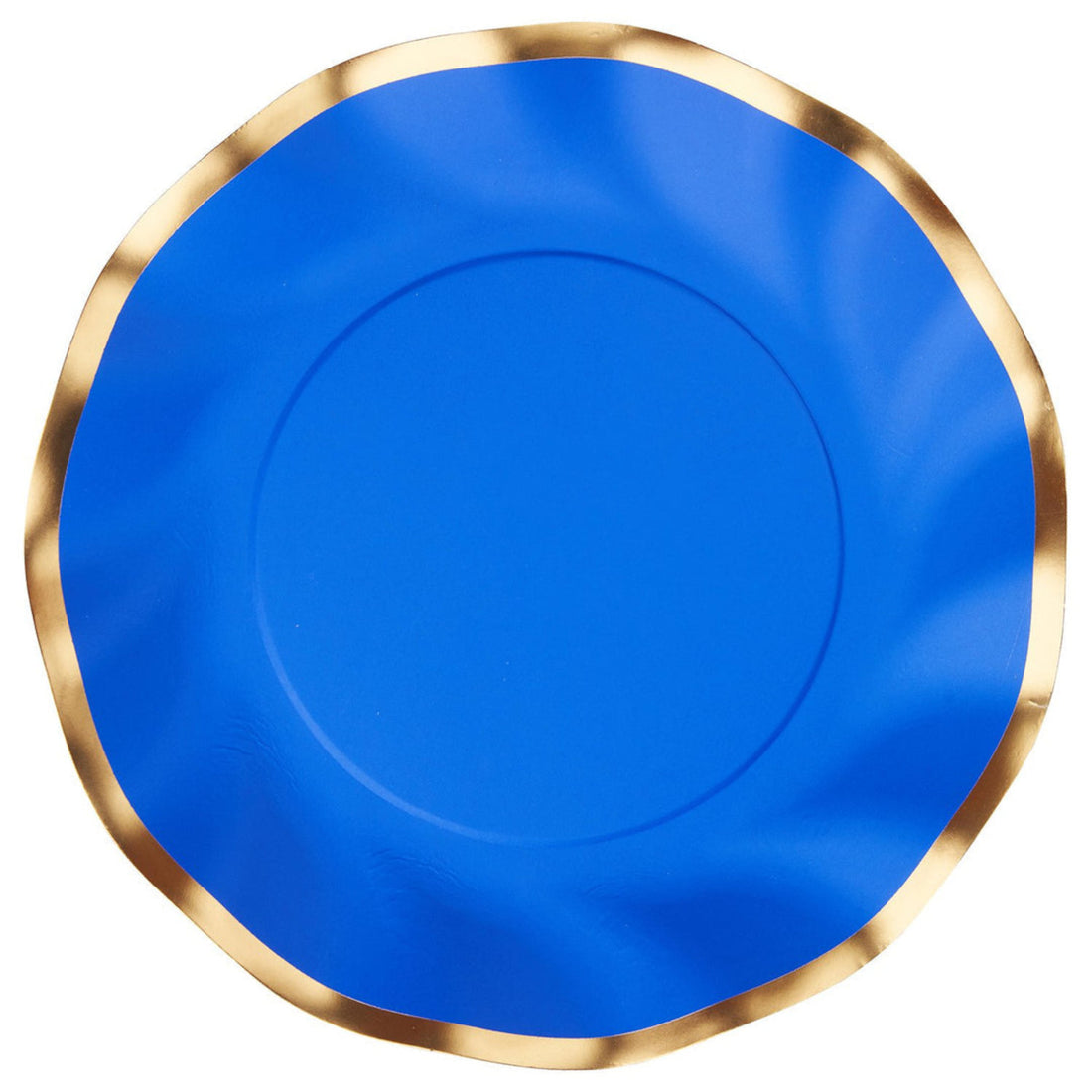 Blue Wavy Paper Plates